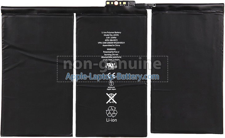 Battery for Apple iPad 2 laptop
