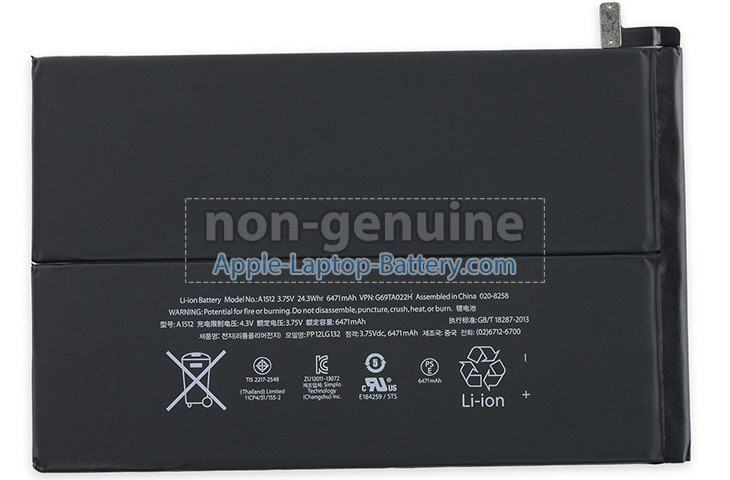 Battery for Apple ME840 laptop